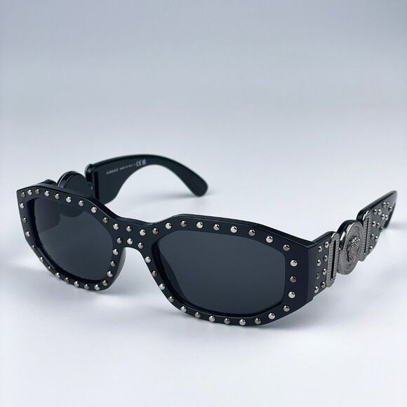 Versace Other - NEW Versace VE4361 Medusa Biggie 539887 Black Silver Dark Grey Unisex Sunglasse